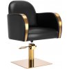 Kadernícke kreslo Gabbiano Malaga zlaté čierne