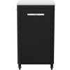 Cozze® vonkajšia kuchyňa 60, H110cm, nerezová stolová doska čierny, 90537, NOVINKA