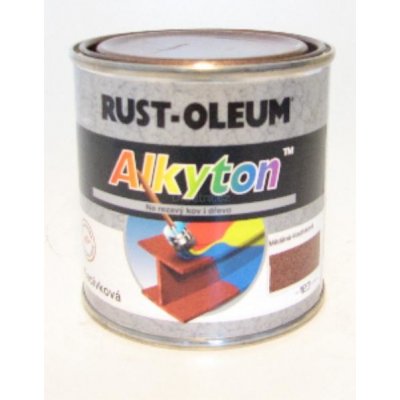 Rust Oleum Alkyton Kladivková farba na hrdzu 2v1 Červená 750 ml