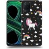 Picasee silikónový čierny obal pre Realme 8 5G - Unicorn hviezdne nebo