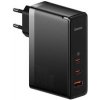 Nabíjačka do siete Baseus GaN5 Pro, 2x USB-C + USB-A 140W (CCGP100201) čierna