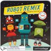 Petitcollage Magnetická hra Roboti - poškodená kovová krabička