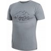 Pánske tričko kr.rukáv SENSOR MERINO ACTIVE VAN LIFE sivá XL
