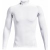 Under Armour Kompresné tričko HG Armour Comp Mock LS white