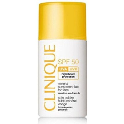 Clinique Minerálne opaľovacie fluid na tvár SPF 50 ( Mineral Sunscreen Fluid For Face) 30 ml