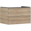 Hansgrohe Xelu Q Umývadlová skrinka, 50x78x55 cm, 2 zásuvky, prírodný dub/chróm 54076000-HG