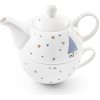 CHAMOMILE. Porcelánová čajová súprava - Biela, 430 mL, 220mL