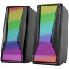 Marvo reproduktory SG-274, 2.0, 6W, čierne, regulácia hlasitosti, 150Hz-20kHz, RGB podsvietenie