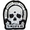 WARAGOD nášivka Face Shoot,The Fuckers PVC Patch Black and White