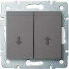 Kanlux LOGI 25255 Žalúziový spínač 10AX - 250V~,grafit