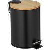 Wenko WENKO 24696100 - Kôš TORTONA 17x21 cm čierna/hnedá WE0269 + záruka 3 roky zadarmo + záruka 3 roky zadarmo