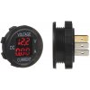 Digitálny ampérmeter a voltmeter 6-30V červený