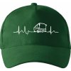 EKG autobus - Šiltovka so zahnutým šiltom a látkovou sponou - Univerzálna veľkosť ( Fľaškovozelená )