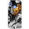 Picasee silikónový prehľadný obal pre Huawei P Smart 2019 - Black Gold 2