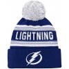 Outerstuff Dětská zimní čepice Tampa Bay Lightning NHL Jacquard Cuffed Knit With Pom