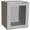Solarix rozvaděč nástěnný skládaný SENSA LITE 12U 450mm, dveře sklo, RAL 7035, SENSA-L-12U-545-11-G 83000105