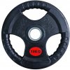 Kubisport CWRUB10 pogumovaný kotúč s úchytmi 10 kg - priemer 50 mm