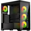Krux skříň Exo / ATX / 4x120mm RBG fan / 2xUSB 2.0 / USB-C / tvrzené sklo / černá KRXD004