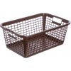 PK Group Plastový kôš na prádlo 676 x 455 x 265 mm hnedý