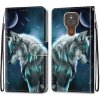 VSETKONAMOBIL 29646 ART Peňaženkový kryt Motorola Moto G9 Play / E7 Plus WOLF