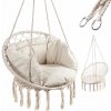 RelaxPRO 9267-1 Závěsné houpací křeslo s poduškou ecru