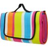 CALTER Pikniková deka Quod 150x130 cm alu fólia pruhy dúhové