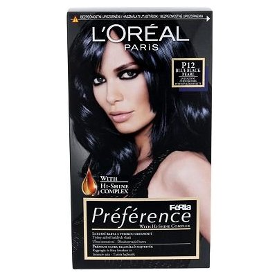 L'Oréal Paris Préférence Féria barva na vlasy P12 Blue Black Pearl 60 ml