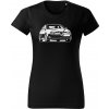 T-ričko Alfa Romeo 156 predfacelift dámske tričko Farba trička: Čierna, Farba potlače: Biela, Veľkosť: S