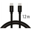 Swissten 71527201 datový USB-C - USB-C, 1.2m, černý