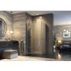 Aquatek GLASS R11 Rohový sprchový kút 100x80x195cm, jednokrídlové dvere, chróm, frost sklo AQ GLASSR11CH100X8063