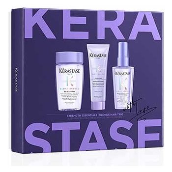 Kérastase Blond Absolu Discovery sada pre zosvetlené vlasy Bain Lumiere 80 ml + Cicaflash 75 ml + olej Cicaextreme 50 ml