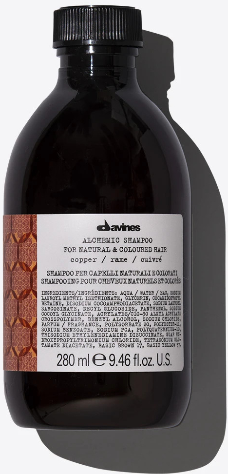 Davines Alchemic Shampoo Tobacco For Natural & Mid to Light Brown Hair 280 ml