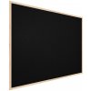 Černá korková nástěnka 90 x 60 ALLboards NATURAL TKBLACK96D