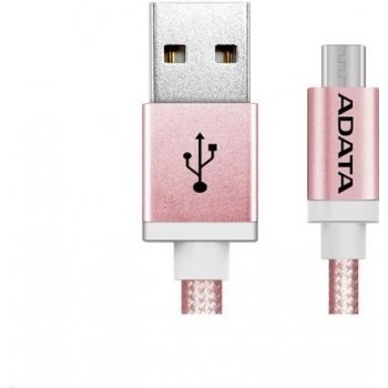 Adata AMUCAL-100CMK-CRG microUSB, 1m, růžový