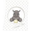 HERDING Baby supersoft flísová deka MALÝ NOSOROŽEC