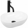 Rea Amelia Mini, umývadlo na dosku 380x260x120 mm, biela lesklá, REA-U3322