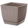 Prosperplast DRLO300 Kvetináč Ratolla Round 30cm Mocca 7529U
