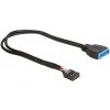 Delock kábel USB 2.0 pinový konektor samica > USB 3.0 pinový konektor samca