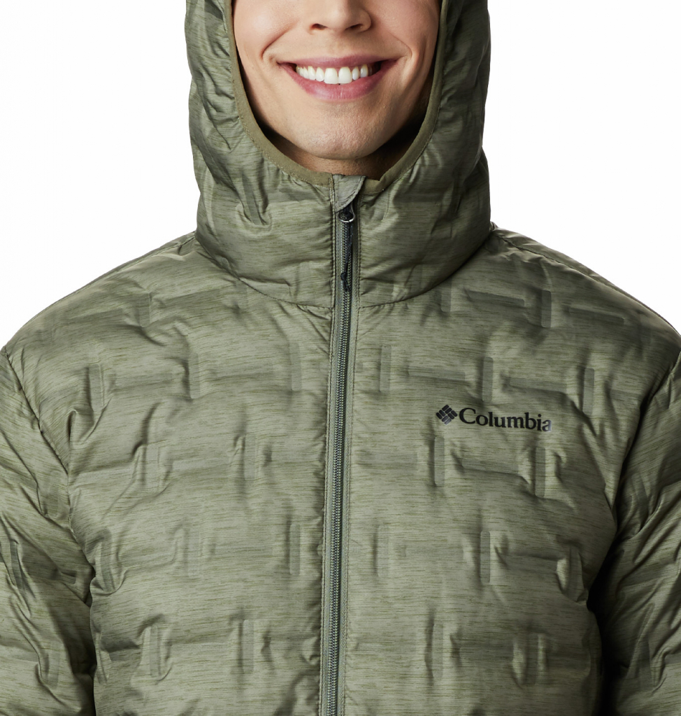 Columbia Delta ridge down hooded jacket Stone Green Heather