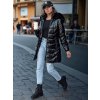 Dámska dlhá zimná bunda s kapucňou SHINE Dstreet TY4483 Farba: Čierna, Veľkosť: S