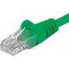 PremiumCord sputp01G patch UTP, RJ45-RJ45, level 5e, 1m, zelený