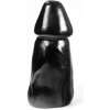 Dark Crystal DC02 Xavier, čierne vinylové dildo 25 x 4,7–10 cm