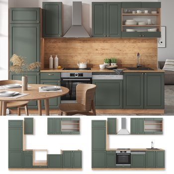 Vicco Cuisine Fame-Line, Chêne de force doré, 300cm ... - Leroy Merlin