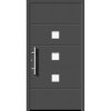 Splendoor Hliníkové vchodové dvere Moderno M380/P, antracitová metalíza, 110 Ľ