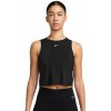 Dámsky top Nike One Classic Dri-Fit Cropped Tank - Čierny (XS)