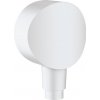 Hansgrohe Hadicová spojka FixFit so spätným ventilom a plastovým pripojovacím kolenom, matná biela 26453700