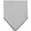 Detská bavlnená šatka na krk Baby Nellys - šedá/šedý lem Baby Nellys