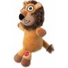 Hračka Dog Fantasy Silent Squeak lev oranžový 23cm