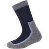 SAFA Dva páry merino ponožiek NEVADA s vlneným froté šedá/modrá