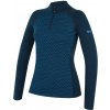 Dámske funkčné tričko Zulu Merino 240 Zip Long Veľkosť: S / Farba: modrá